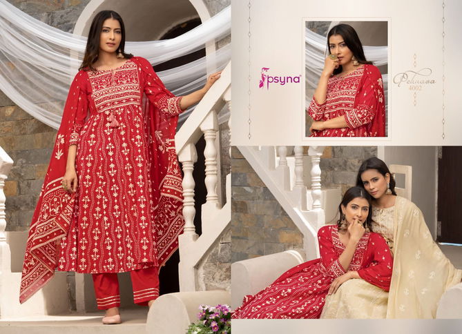 Pehnava 4 Psyna Function Wear Wholesale Readymade Suits Catalog